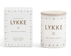 Свеча ароматическая с крышкой lykke (skandinavisk) белый 6 см.