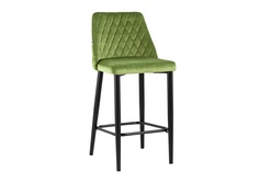 Стул полубарный диего велюр травяной (stool group) зеленый 47x98x51 см.