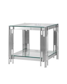 Журнальный столик гэтсби серебро (stool group) серебристый 55x55x55 см.