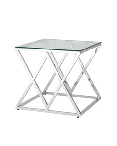 Журнальный стол инсигния серебро (stool group) серебристый 55x55x55 см.