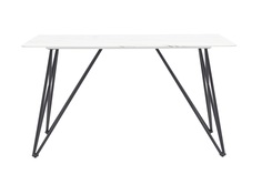 Стол обеденный сакраменто белый стеклянный (stool group) белый 140x90 см.