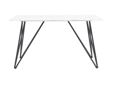 Стол обеденный сакраменто белый стеклянный (stool group) белый 140x90 см.