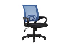 Кресло офисное topchairs simple синее (stool group) синий 56x96x56 см.