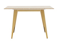 Стол обеденный ричмонд охра стеклянный (stool group) оранжевый 120x80 см.