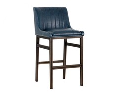 Барный стул boston (icon designe) синий 59x89x50 см.