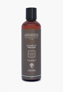 Шампунь Amsarveda протеиновый натуральный с амлой и протеинами без SLS SLES и парабенов Shampoo Protein, 250 мл