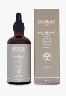 Сыворотка для волос Amsarveda питательная для роста волос с алое вера и амлой Serum - Nourishing Hair Therapy , 100 мл