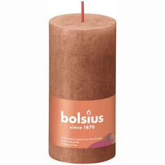Свеча Bolsius Rustic Shine 10х5 см рустикаль-розовая