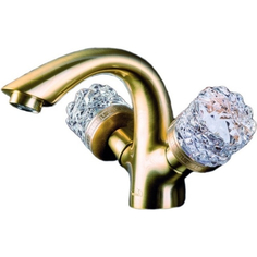 Смеситель для умывальника Boheme Crystal бронзовый 15,4х15,4х12,8 см