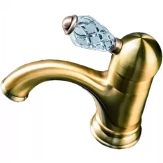 Смеситель для умывальника Boheme Crystal бронзовый 16,3х6,2х14,5 см