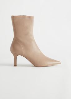 Pointed Leather Sock Boots & Other Stories