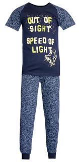 Пижама НОАТЕКС+ для мальчика: футболка и брюки, синяя Витоша