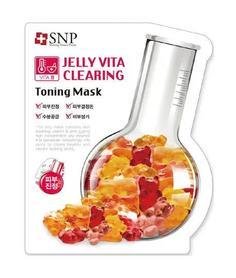 Тканевая маска SNP Jelly Vita Clearing Toning Mask с витамином В, 30мл