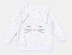 Свитшот Котмаркот &quot;Белый кролик&quot; с ушками, белый Walmer