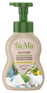 Экологичная пена BioMio Bio-Foam для мытья посуды, с эфирным маслом лемонграсса, 350мл