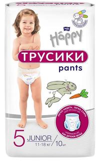 Подгузники-трусики Bella Baby Happy Pants Junior (11-18кг), 10шт.