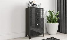 Комод Сканди 3 Black глянец Smart