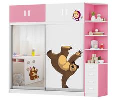 Шкаф-купе Маша и медведь Playtime Smart