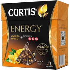 Чай черный Curtis Energy Tea &quot;Имбирь, манго&quot;, 15 пирамидок