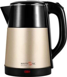 Чайник электрический MAXTRONIC MAX-604, 1800Вт, 2,2л, бежево-черный Bit