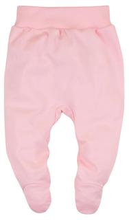 Ползунки Bossa Nova Basic с лапками, розовые Mjolk