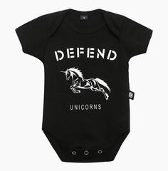 Боди Beverly Kids Unicorns, черное Mjolk