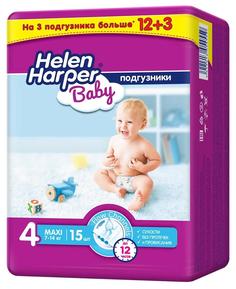 Подгузники Helen Harper Baby Maxi PROMO, 7-14кг (9-14кг), 15шт.
