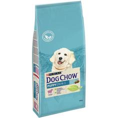 Сухой корм Dog Chow для щенков, с ягненком, 14кг