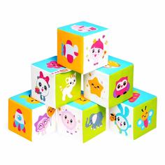 Развивающие кубики Мякиши &quot;Малышарики. Предметики&quot;, 6шт.