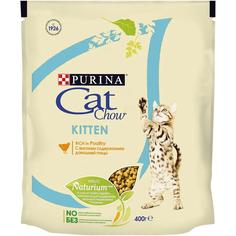 Сухой корм Cat Chow для котят с высоким содержанием домашней птицы, 400гр