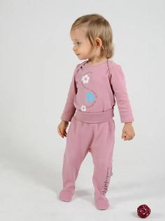 Ползунки Мамуляндия &quot;Пыльная роза&quot; для девочки, темно-розовые Mjolk