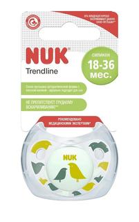 Соска-пустышка NUK Adore, 3 размер, силиконовая, в контейнере