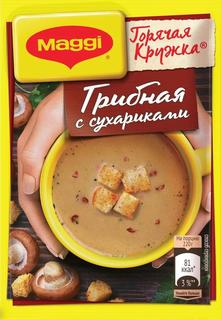 Cуп Maggi Горячая кружка, грибной с сухариками, 20гр