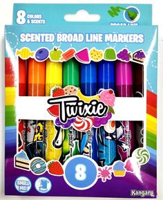Ароматизированные фломастеры Kangaru Twixie, широкие, 8шт.