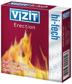 Презервативы Vizit Hi-Tech Erection 3шт.