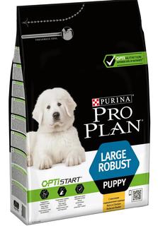 Сухой корм ProPlan Puppy для щенков крупных пород с мощным телосложением, с курицей, 3кг