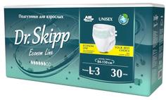 Подгузники для взрослых Dr. Skipp Econom Line L-3, 84-150см, 30шт. Dr.Skipp