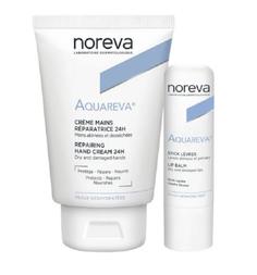 Набор Noreva Aquareva: восстанавливающий крем для рук + стик для губ