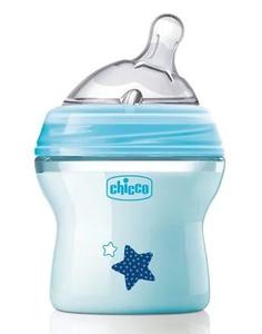 Бутылочка Chicco Natural Feeling с силиконовой соской, накладкой и флексаторами, 150мл, 0+