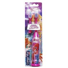 Зубная щетка Longa Vita &quot;Winx&quot; вибрационная со сменной насадкой 3+, розовая