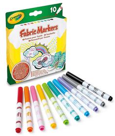 Фломастеры Crayola для росписи ткани, 10шт.