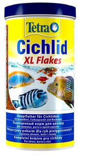 Корм Tetra Cichlid XL для всех видов цихлид, крупные хлопья, 1л