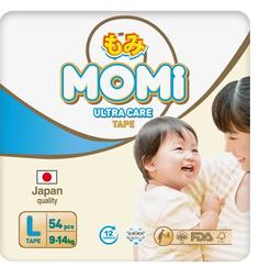 Подгузники Momi Ultra Care L (9-14кг), 54шт.