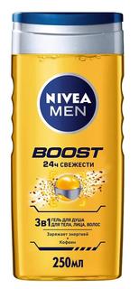 Гель для душа Nivea Men &quot;Boost&quot; 3в1, 250мл