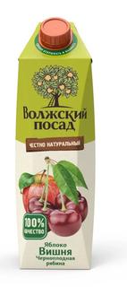 Нектар Волжский посад &quot;Яблоко, вишня, черноплодная рябина&quot;, 1л Nektar