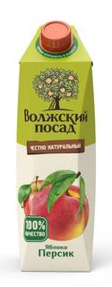 Нектар Волжский посад &quot;Яблоко, персик&quot;, 1л Nektar