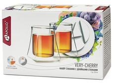 Набор стаканов с двойными стенками APOLLO &quot;Very-Cherry&quot;, 250мл, 2 предмета