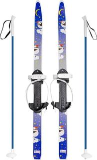 Лыжи детские Олимпик &quot;Быстрики&quot; Пингвины, универсальное крепление &quot;Цикл&quot;, с палками, 90/90см