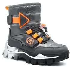 Дутики Колобок 3992, серо-оранжевые Intex