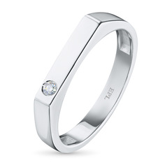 Кольцо из серебра с бриллиантом э0601кц04200718 ЭПЛ Даймонд